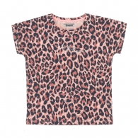 triko dívčí hnědo/černé - vzor gepard