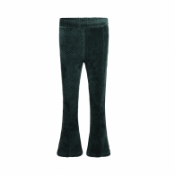 kalhoty dívčí tm.zelené - velur