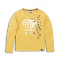 triko dívčí žluté - glitter