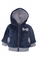 kabátek kojenecký dívčí - tmavě modrý