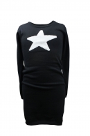 Šaty černé s hvězdou
