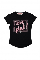 triko dívčí - love pink