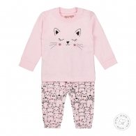 pyžamo dívčí - kočičky - bio bavlna