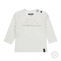 triko dívčí s puntíky - bio bavlna