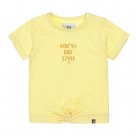 triko dívčí žluté - zlatý nápis