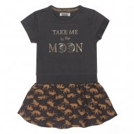 Šaty dívčí moon - sukně s gepardy
