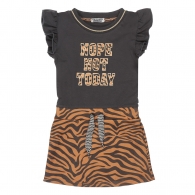 Šaty dívčí - sukně vzor zebra