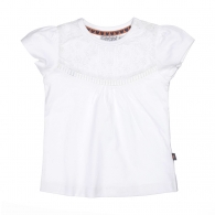 triko dívčí bílé s madeirou