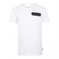 triko chlapecké bílé - černý zip